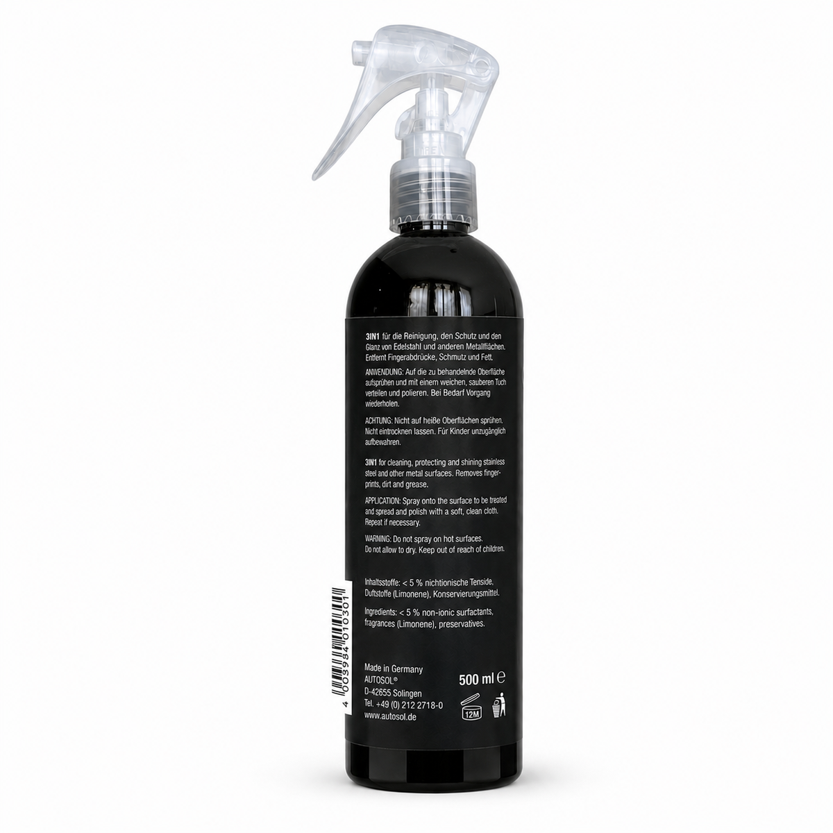 Autosol® Edelstahl 3 in 1  mit "Anti Fingerabdruck Effekt" - 250ml