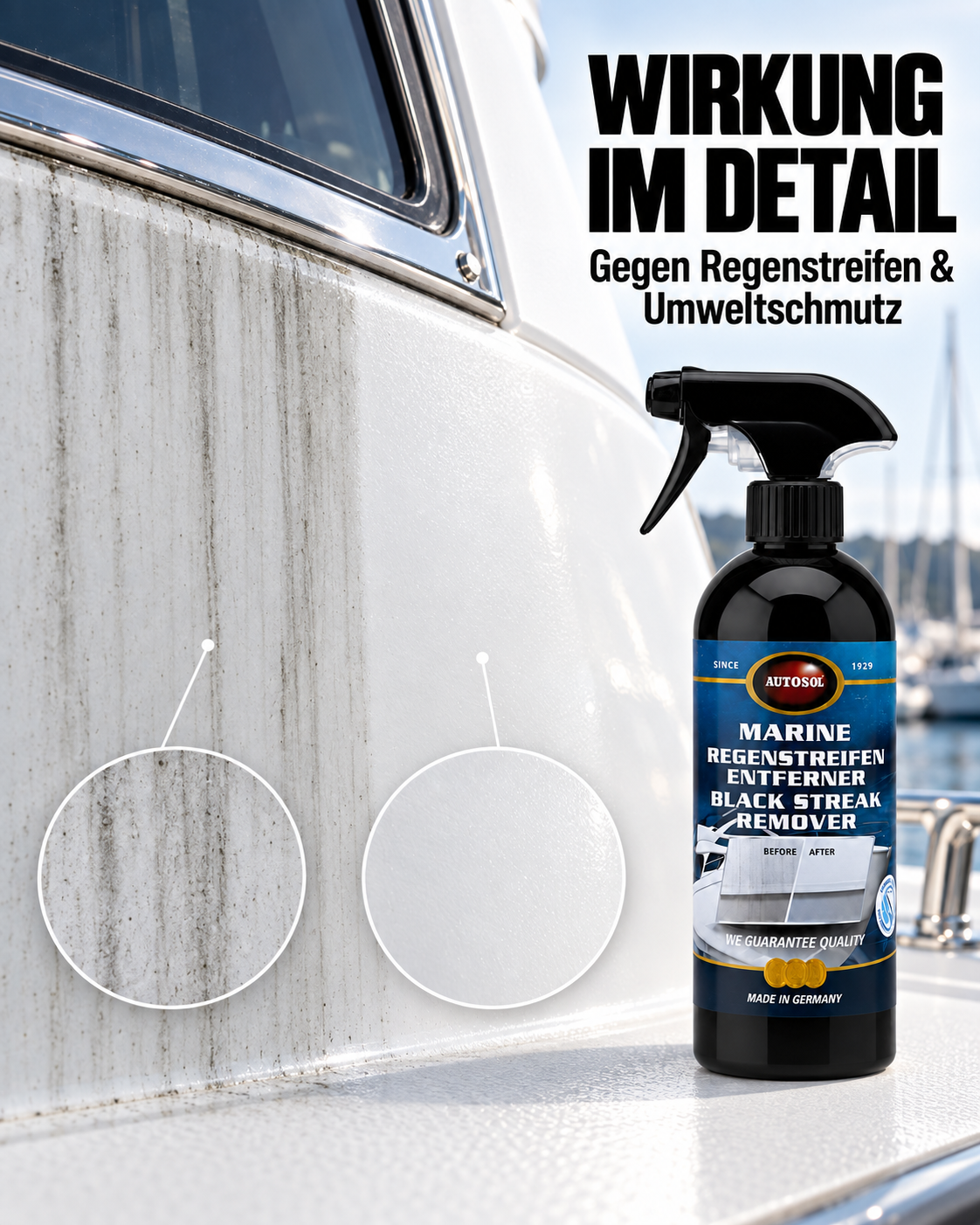 AUTOSOL® Marine Regenstreifen Entferner – 500 ml